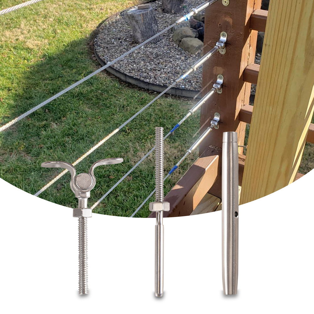316-Stainless Steel Adjustable Angle Cable Railing ...