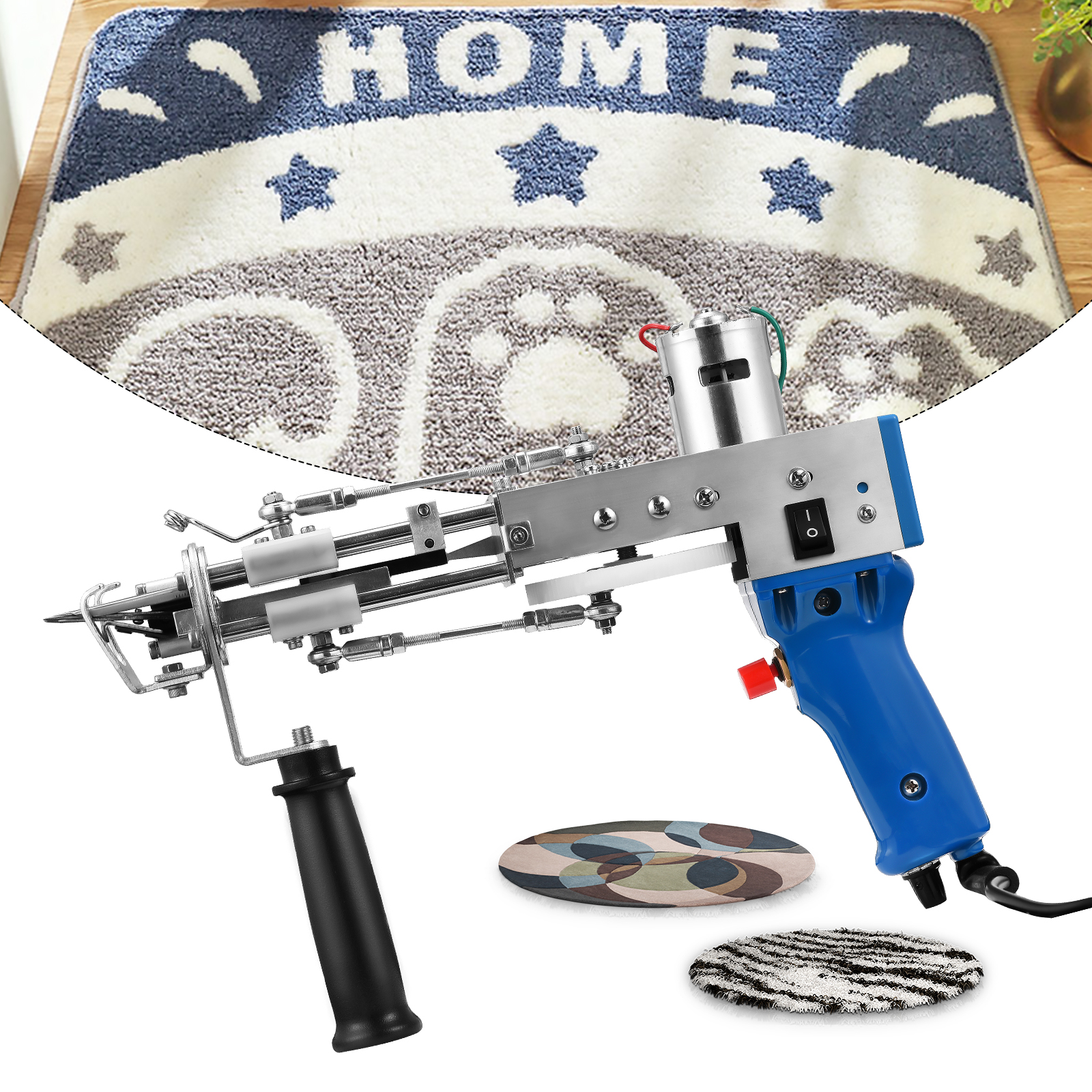2 In 1 Tufting Gun Can Do Cut Pile And Loop Pile Electric Carpet Rug Guns, Carpet Weaving Knitting Machine With 5-40 Stitches resin heat gun